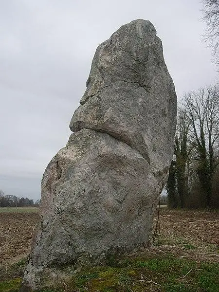 Foto von Menhir sagt "Der Stein zum Hahn" - Hg marigny - © Creative Commons (https://creativecommons.org/licenses/by-sa/4.0/deed.fr)