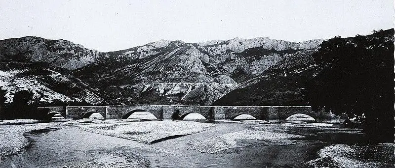 Foto de Puente aiguine sobre el Verdon - Auteur inconnuUnknown author - © Creative Commons (https://creativecommons.org/licenses/by-sa/4.0/deed.fr)
