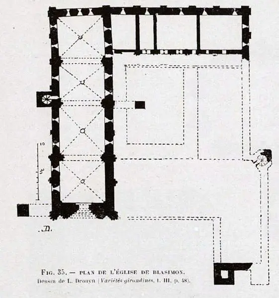 Foto de Ex abadía de Saint-Nicolas - Léo Drouyn (1824-1896) - © Creative Commons (https://creativecommons.org/licenses/by-sa/4.0/deed.fr)