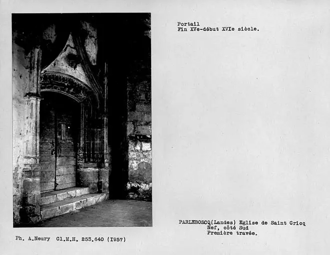 Foto de Iglesia de Saint-Crricq - POP Plateforme Ouverte du Patrimoine / Base Mérimée - © Ministère de la Culture (France), Médiathèque du patrimoine et de la photographie, Centre de recherches sur les Monuments historiques (CRMH), diffusion GrandPalaisRmn Photo
