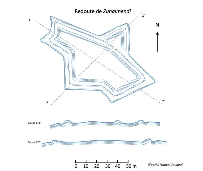 Foto von Redoute de vouisndi, auch als Zuharamendy bekannt - Harrieta171 - © Creative Commons (https://creativecommons.org/licenses/by-sa/4.0/deed.fr)
