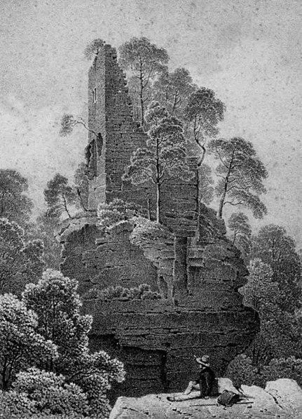 Foto von Château de Hohenfels: Gesamtreste - Jacques Rothmuller (1804–1862) Autres noms Jacques - © Creative Commons (https://creativecommons.org/licenses/by-sa/4.0/deed.fr)