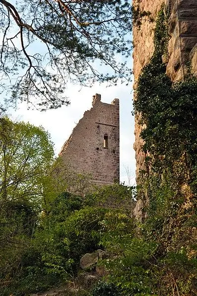 Foto von Ruinen des Château de Dagsbourg - Russ Bowling from USA - © Creative Commons (https://creativecommons.org/licenses/by-sa/4.0/deed.fr)
