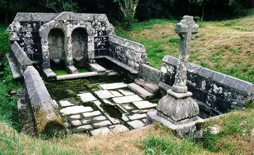 Picture of Fountains known as the rooster, the Virgin and the seven saints of Brittany - Original téléversé par Ifernyen sur Wikipédia fran - © Creative Commons (https://creativecommons.org/licenses/by-sa/4.0/deed.fr)