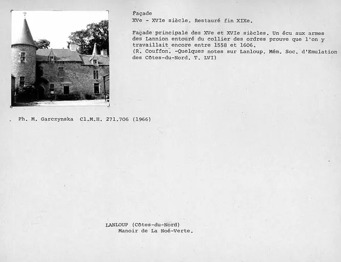 Picture of Green Noë Manor - POP Plateforme Ouverte du Patrimoine / Base Mérimée - © Ministère de la Culture (France), Médiathèque du patrimoine et de la photographie, Centre de recherches sur les Monuments historiques (CRMH), diffusion GrandPalaisRmn Photo