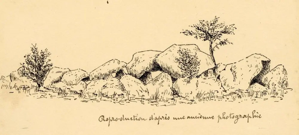 Picture of Dolmen of the duvet - POP Plateforme Ouverte du Patrimoine / Base Mérimée - © Ministère de la Culture (France), Médiathèque du patrimoine et de la photographie, Tous droits réservés