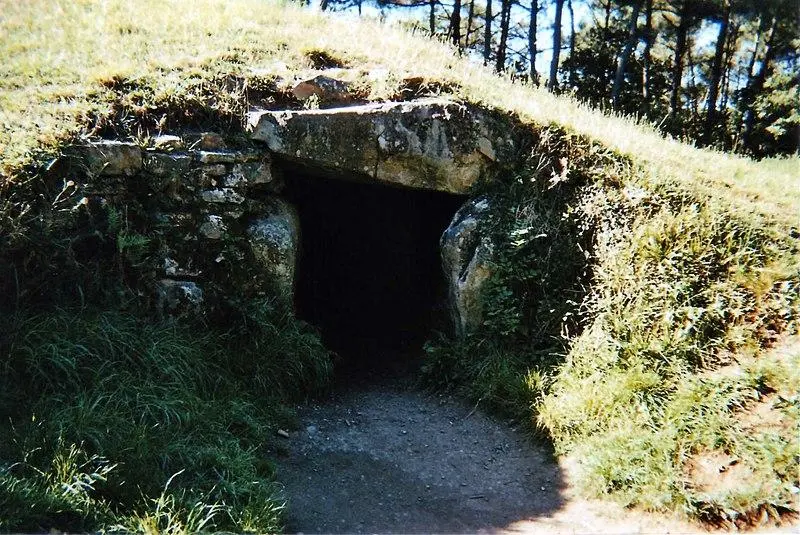 Photo de Allée couverte sous tumulus, dolmen du Rocher - Ollamh - © Creative Commons (https://creativecommons.org/licenses/by-sa/4.0/deed.fr)