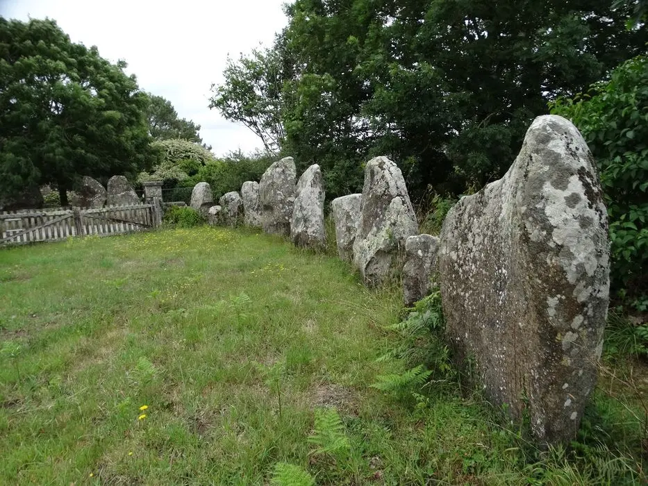 Foto von Sechs Menhirs aus dem Ménec -Gehege - POP Plateforme Ouverte du Patrimoine / Base Mérimée - © Ministère de la Culture (France), Association Paysages de Mégalithes – Tous droits réservés