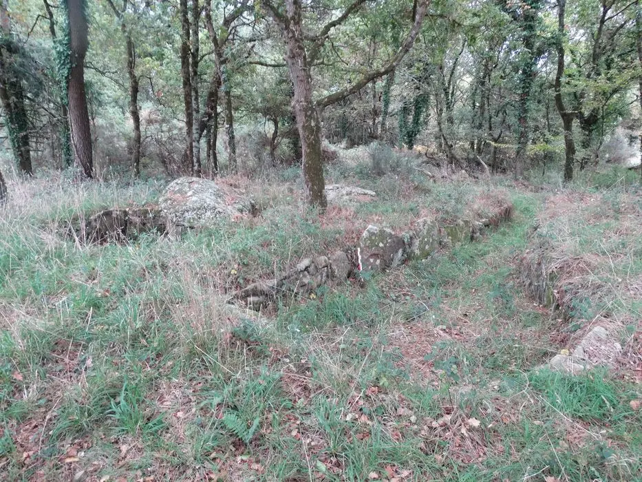 Foto de Er-Rohellec Doble Dolmen Tumulus - POP Plateforme Ouverte du Patrimoine / Base Mérimée - © Ministère de la Culture (France), Association Paysages de Mégalithes – Tous droits réservés