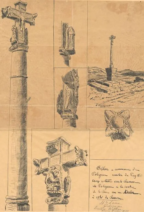 Picture of Bilhac stone cross, 16th century - POP Plateforme Ouverte du Patrimoine / Base Mérimée - © Ministère de la Culture (France), Médiathèque du patrimoine et de la photographie, tous droits réservés