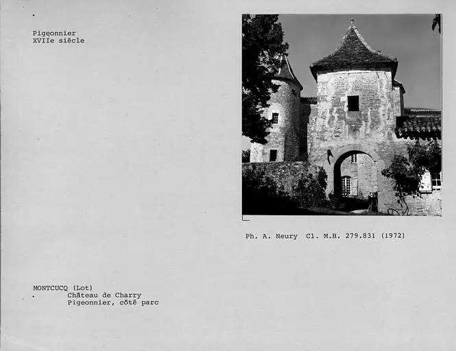 Foto de Castillo de Charry - POP Plateforme Ouverte du Patrimoine / Base Mérimée - © Ministère de la Culture (France), Médiathèque du patrimoine et de la photographie, Centre de recherches sur les Monuments historiques (CRMH), diffusion GrandPalaisRmn Photo