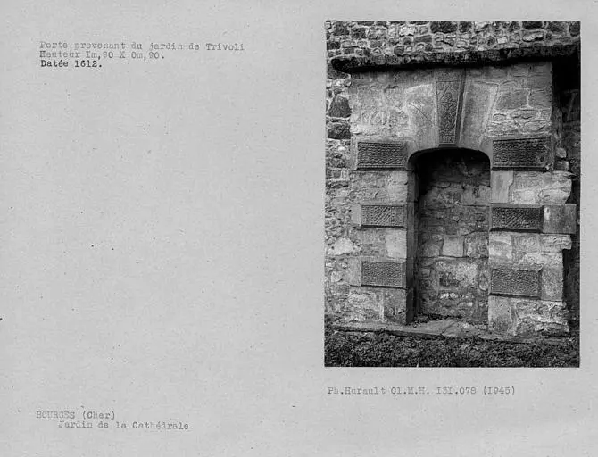 Foto von Altes Tivoli -Gehege (Kathedralegarten) - POP Plateforme Ouverte du Patrimoine / Base Mérimée - © Ministère de la Culture (France), Médiathèque du patrimoine et de la photographie, Centre de recherches sur les Monuments historiques (CRMH), diffusion GrandPalaisRmn Photo