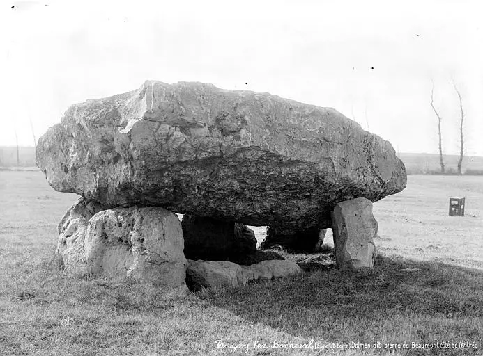 Foto de Dolmen dice Pierre de Vilebon o Beaumont - Auteur inconnu - © Creative Commons (https://creativecommons.org/licenses/by-sa/4.0/deed.fr)