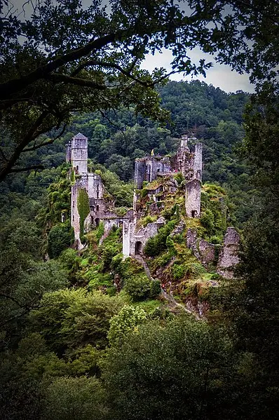 Foto di Resti del castello di Merle - Xavier D'ABRIGEON - © Creative Commons (https://creativecommons.org/licenses/by-sa/4.0/deed.fr)