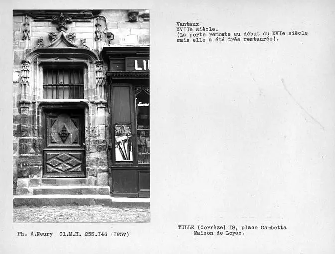 Foto de Casa de Loyac o Abbot - POP Plateforme Ouverte du Patrimoine / Base Mérimée - © Ministère de la Culture (France), Médiathèque du patrimoine et de la photographie, Centre de recherches sur les Monuments historiques (CRMH), diffusion GrandPalaisRmn Photo