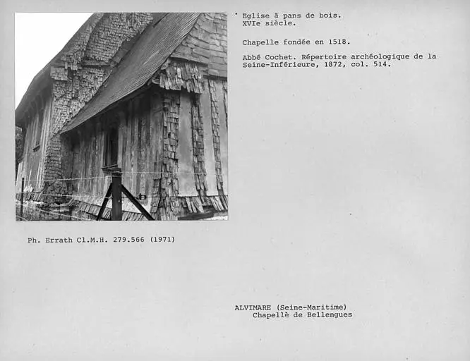 Foto di Cappella vecchia Blanques - POP Plateforme Ouverte du Patrimoine / Base Mérimée - © Ministère de la Culture (France), Médiathèque du patrimoine et de la photographie, Centre de recherches sur les Monuments historiques (CRMH), diffusion GrandPalaisRmn Photo