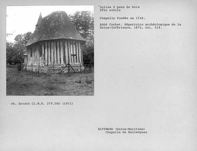 Foto di Cappella vecchia Blanques - POP Plateforme Ouverte du Patrimoine / Base Mérimée - © Ministère de la Culture (France), Médiathèque du patrimoine et de la photographie, Centre de recherches sur les Monuments historiques (CRMH), diffusion GrandPalaisRmn Photo