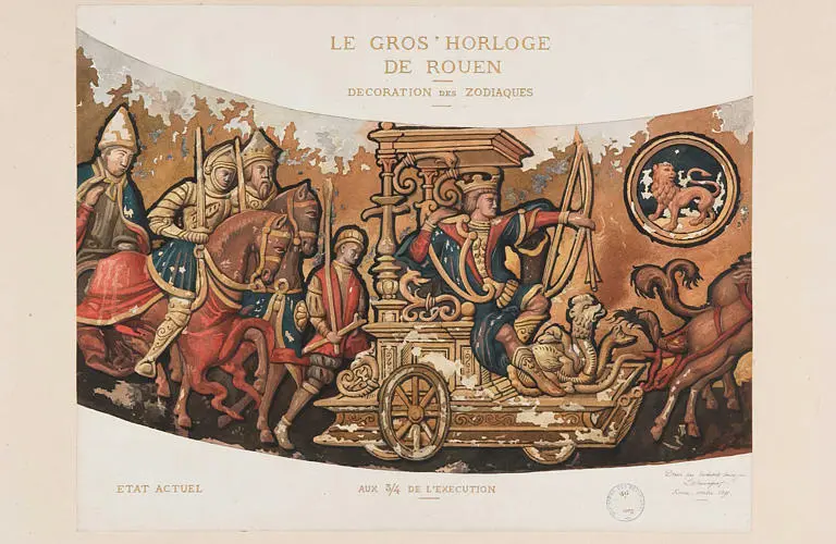 Foto von Gros-Horloge und Brunnen - POP Plateforme Ouverte du Patrimoine / Base Mérimée - © Ministère de la Culture (France), Médiathèque du patrimoine et de la photographie, diffusion RMN-GP