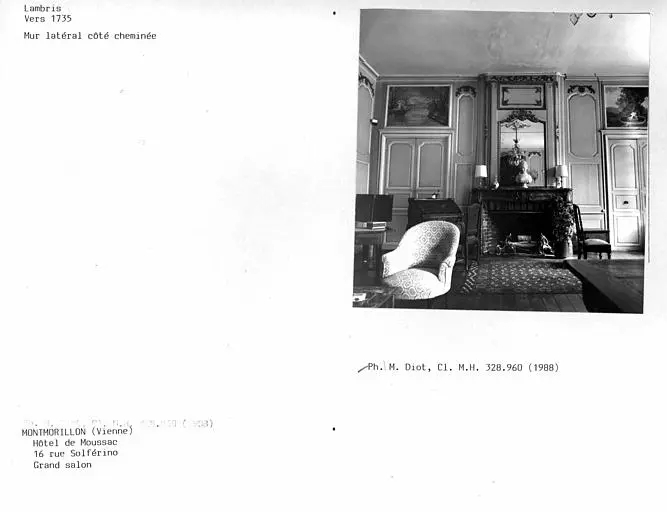 Picture of Moussac Hotel - POP Plateforme Ouverte du Patrimoine / Base Mérimée - © Ministère de la Culture (France), Médiathèque du patrimoine et de la photographie, Centre de recherches sur les Monuments historiques (CRMH), diffusion GrandPalaisRmn Photo