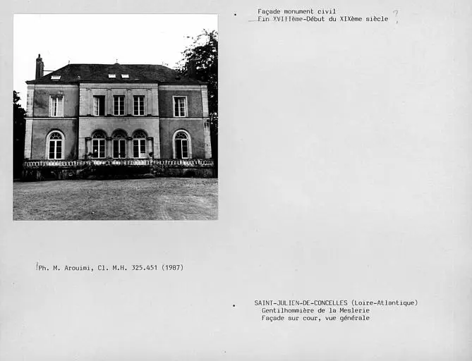 Picture of Meslie gentleman - POP Plateforme Ouverte du Patrimoine / Base Mérimée - © Ministère de la Culture (France), Médiathèque du patrimoine et de la photographie, Centre de recherches sur les Monuments historiques (CRMH), diffusion GrandPalaisRmn Photo