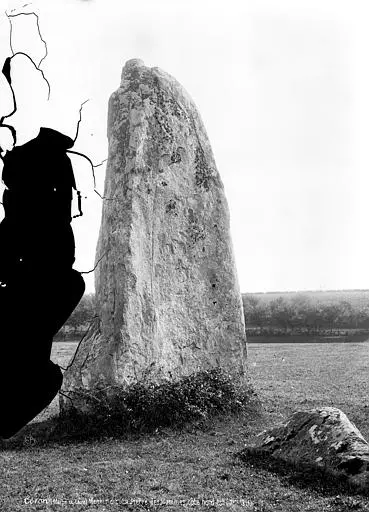 Foto von Menhir sagt den Stein der Männer - POP Plateforme Ouverte du Patrimoine / Base Mérimée - © Ministère de la Culture (France), Médiathèque du patrimoine et de la photographie, diffusion RMN-GP