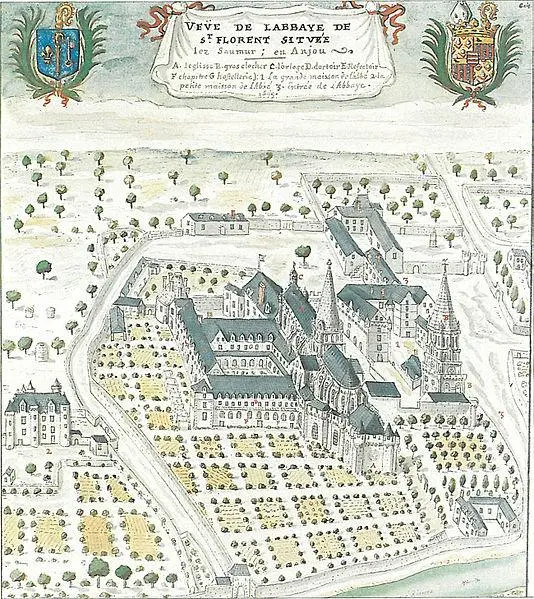 Foto von Abtei von Saint-Florent-Lès-Saumur (alt) - Auteur inconnuUnknown author - © Creative Commons (https://creativecommons.org/licenses/by-sa/4.0/deed.fr)