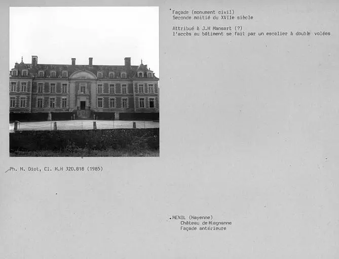 Foto de Castillo de Magnanne - POP Plateforme Ouverte du Patrimoine / Base Mérimée - © Ministère de la Culture (France), Médiathèque du patrimoine et de la photographie, Centre de recherches sur les Monuments historiques (CRMH), diffusion GrandPalaisRmn Photo