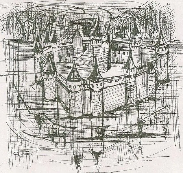Foto de Restos del antiguo castillo con sus dos trurosos feudales - Auteur inconnuUnknown author - © Creative Commons (https://creativecommons.org/licenses/by-sa/4.0/deed.fr)