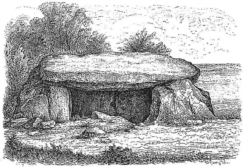 Foto von Dolmen sagt Pierre Laye - Édouard Fleury Bethéder et A. Piette - © Creative Commons (https://creativecommons.org/licenses/by-sa/4.0/deed.fr)