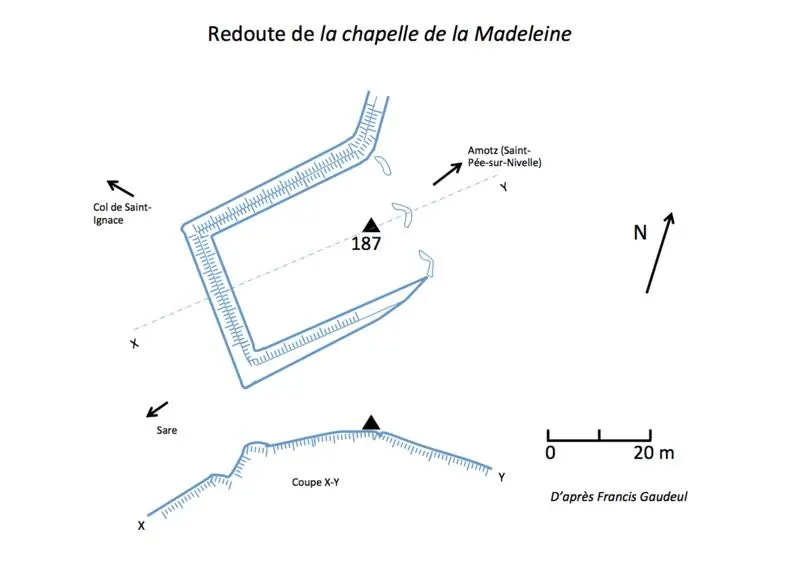 Foto von Redoute de la Chapelle de la Madeleine - Harrieta171 - © Creative Commons (https://creativecommons.org/licenses/by-sa/4.0/deed.fr)