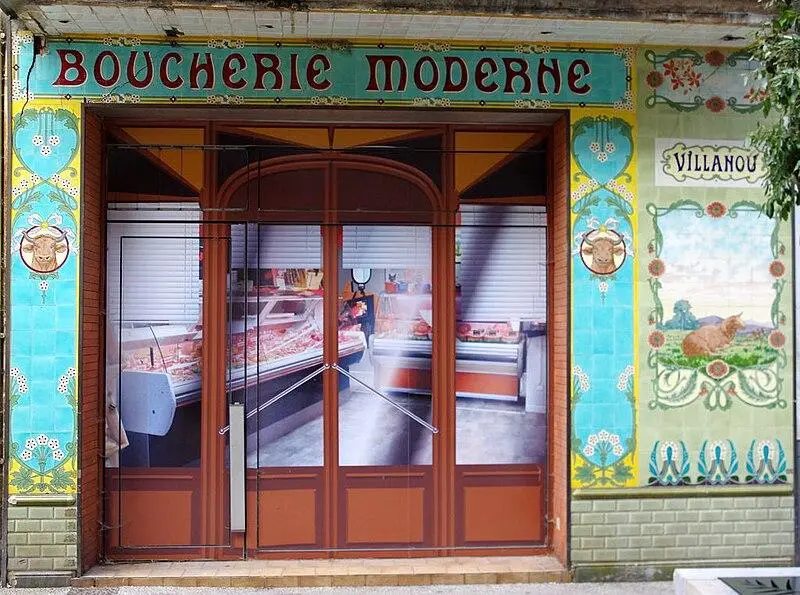 Picture of Modern butcher's shop - Pierre Goujet - © Creative Commons (https://creativecommons.org/licenses/by-sa/4.0/deed.fr)