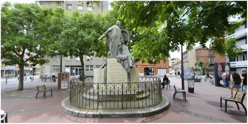 Foto di Monumento alla guerra della guerra del 1914-1918 dei distretti di Bayard, Matabiau, Concorde e Chalets - POP Plateforme Ouverte du Patrimoine / Base Mérimée - © Ministère de la Culture (France), Direction Régionale des Affaires Culturelles d'Occitanie – Tous droits réservés 