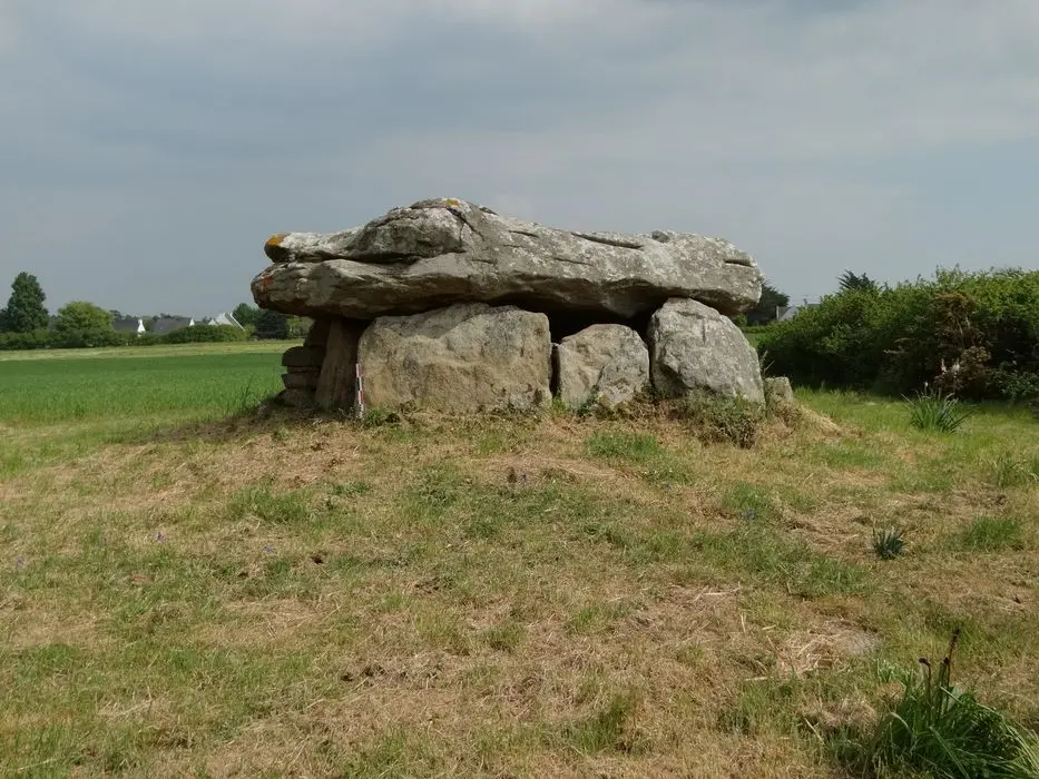 Photo de Dolmen situé au lieudit Kergazec - POP Plateforme Ouverte du Patrimoine / Base Mérimée - © Ministère de la Culture (France), Association Paysages de Mégalithes – Tous droits réservés