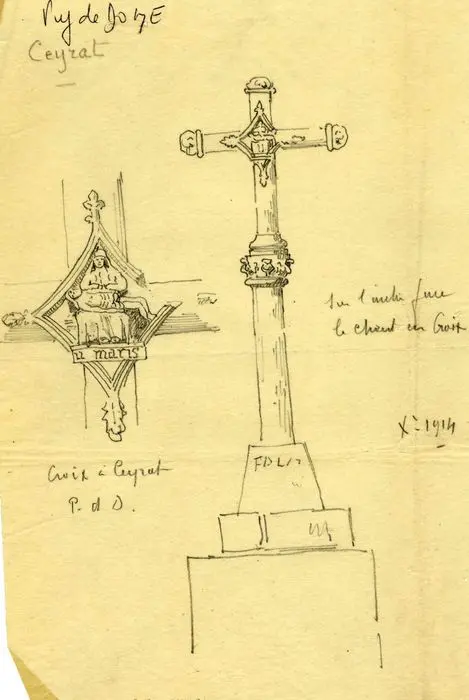 Foto di Croce del XVI secolo - POP Plateforme Ouverte du Patrimoine / Base Mérimée - © Ministère de la Culture (France), Médiathèque du patrimoine et de la photographie, tous droits réservés