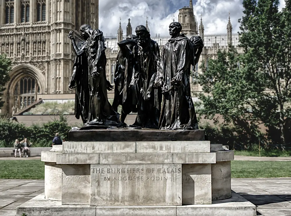 Foto de Grupo de estatuas de los burgueses de Calais - Historic England