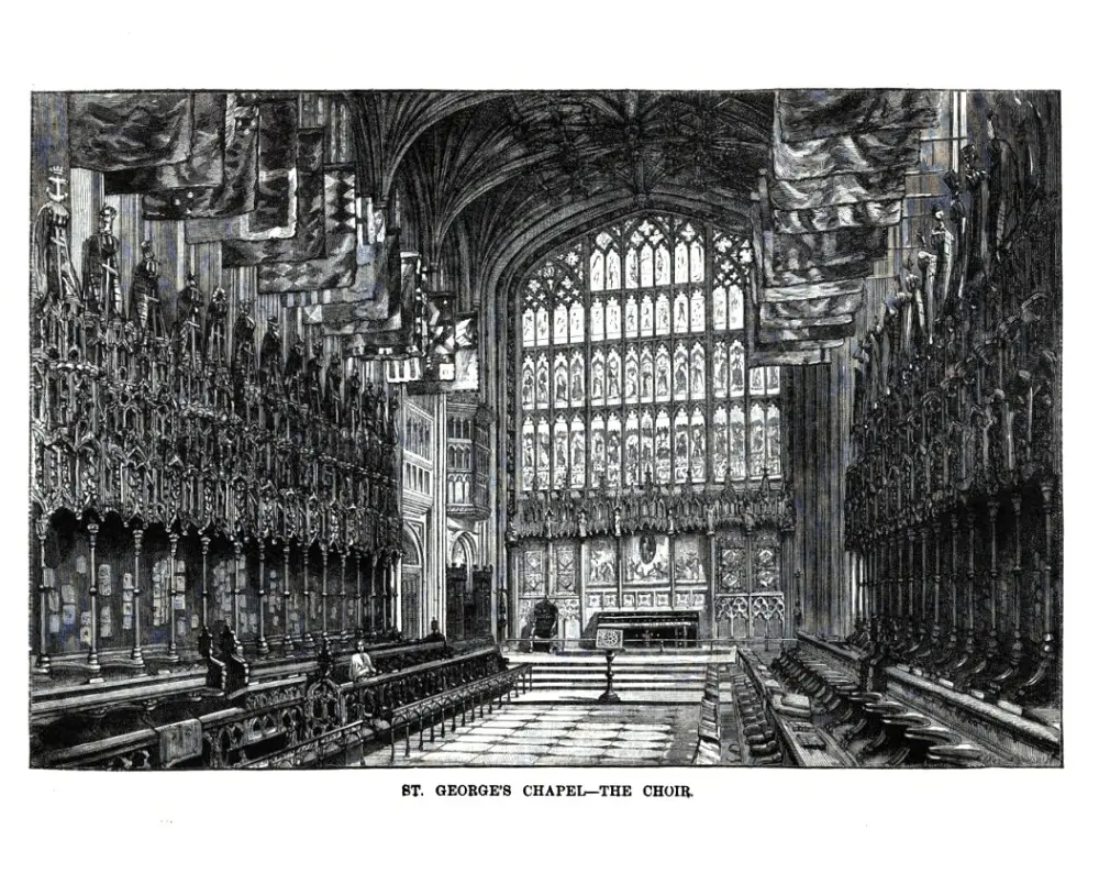 Photo de Château de Windsor y compris tous les bâtiments dans les murs - Historic England