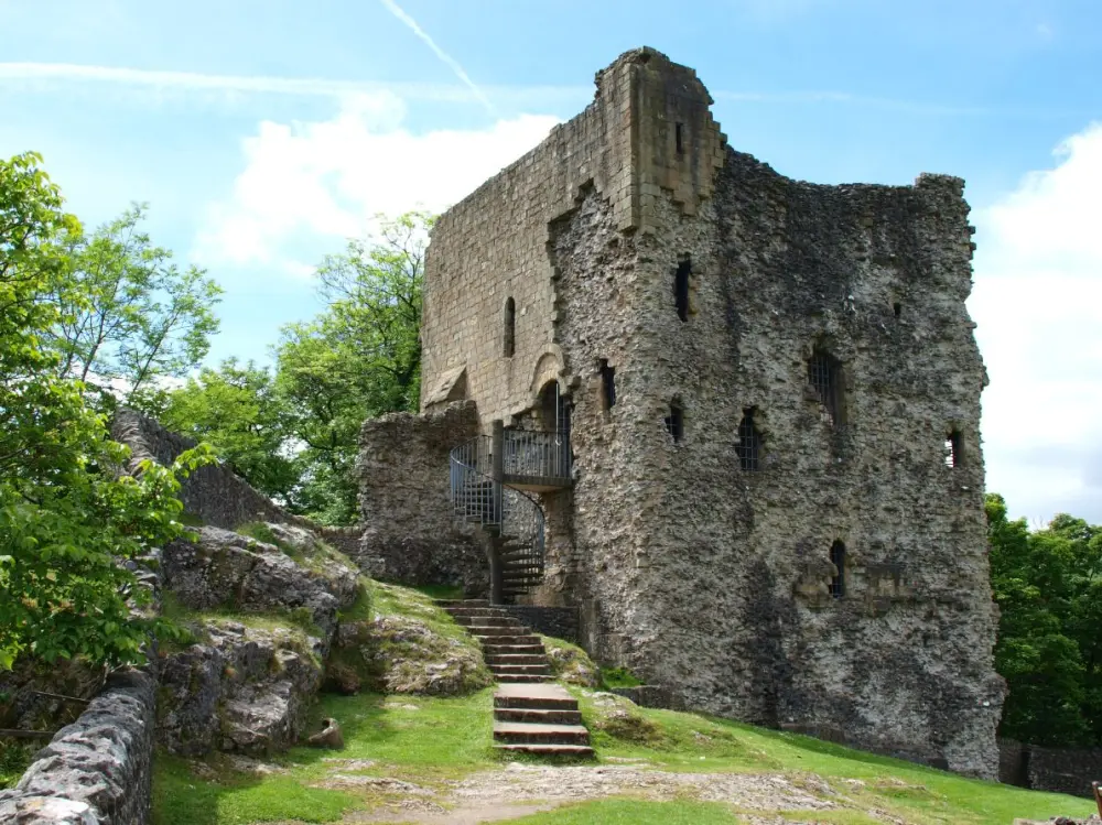 Photo de Murs-rideaux du château de Peveril et fondations fragmentaires - Historic England / Paul Adams