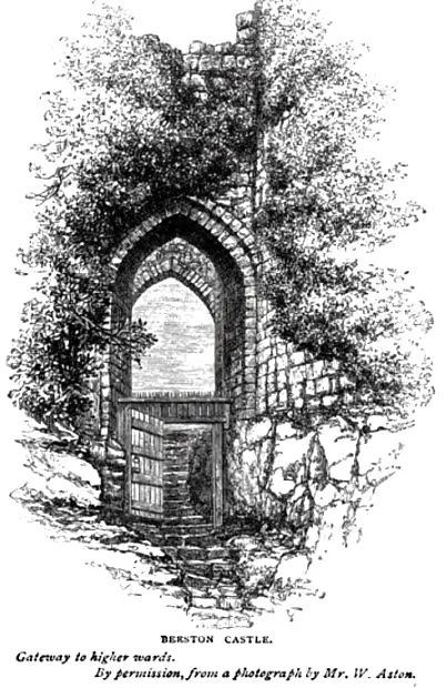 Photo de Murs, tours et passerelle de l'Inner Bailey au château de Beeston - Historic England
