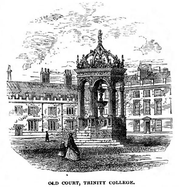 Foto de Trinity College, fuente en gran corte - Historic England