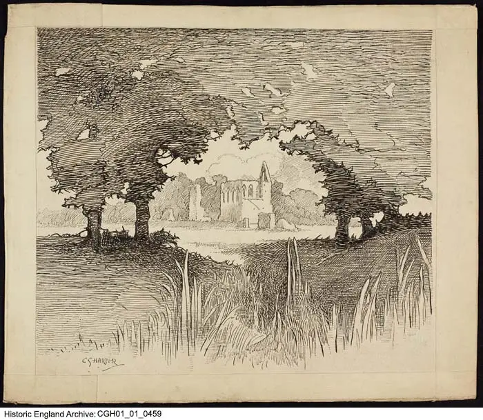 Foto von Ruinen von Newark Priory - Historic England / Historic England Archive