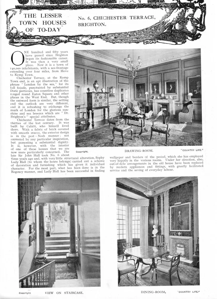 Photo de Nombres 1-14 et Chichester House et garde-corps attachés - Historic England